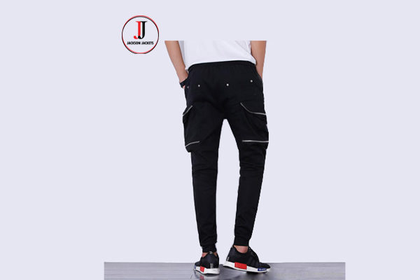 black jogger cargo pants