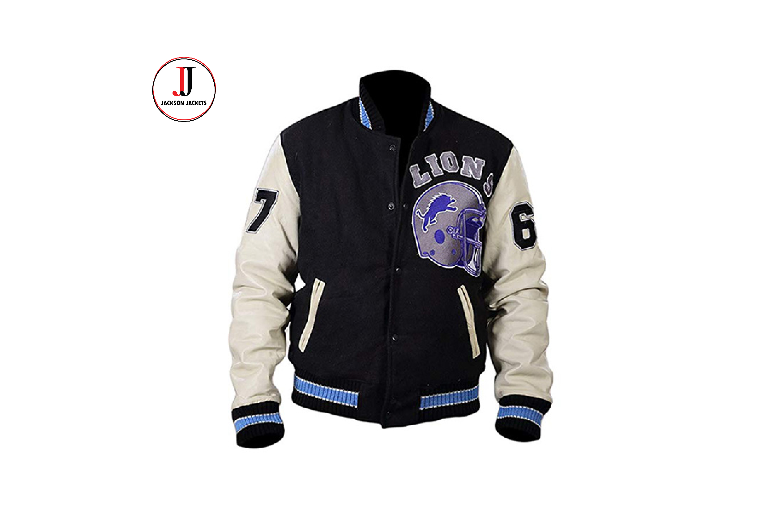 Beverly Hills Cop Detroit Axel Foley Lions Eddie Murphy Leather Wool Letterman  Jacket – Jackson Jackets